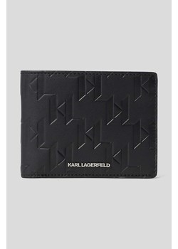 Karl Lagerfeld portfel skórzany męski kolor czarny ze sklepu ANSWEAR.com w kategorii Portfele męskie - zdjęcie 161468311