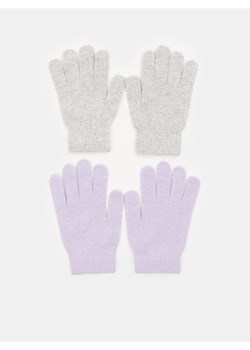Sinsay - Rękawiczki 2 pack - fioletowy ze sklepu Sinsay w kategorii Rękawiczki damskie - zdjęcie 161475193