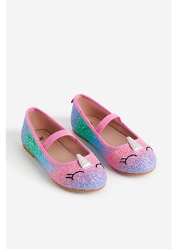 H & M - Baleriny z aplikacją - Różowy ze sklepu H&M w kategorii Balerinki dziecięce - zdjęcie 161491122