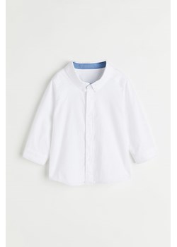 H & M - Bawełniana koszula - Biały ze sklepu H&M w kategorii Ubranka do chrztu - zdjęcie 161491792
