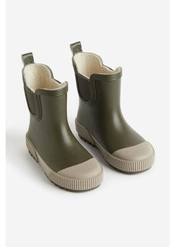 H & M - Kalosze z polarową wyściółką - Zielony ze sklepu H&M w kategorii Kalosze dziecięce - zdjęcie 161493014