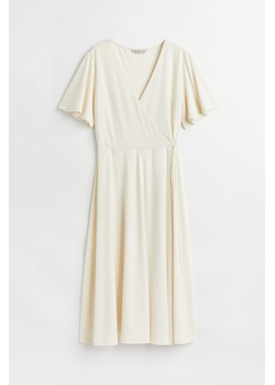H & M - Kopertowa sukienka - Biały ze sklepu H&M w kategorii Sukienki - zdjęcie 161503343