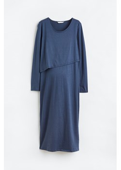H & M - MAMA Sukienka dla karmiącej - Niebieski ze sklepu H&M w kategorii Sukienki ciążowe - zdjęcie 161504712