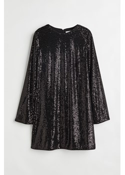 H & M - Cekinowa sukienka - Czarny ze sklepu H&M w kategorii Sukienki - zdjęcie 161509322