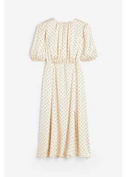 H & M - Marszczona sukienka - Beżowy ze sklepu H&M w kategorii Sukienki - zdjęcie 161509811
