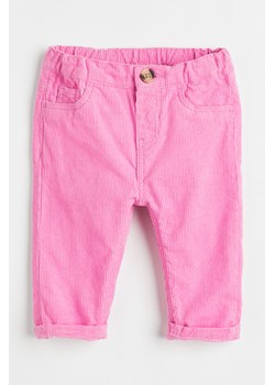 H & M - Spodnie z diagonalu - Różowy ze sklepu H&M w kategorii Spodnie i półśpiochy - zdjęcie 161512904