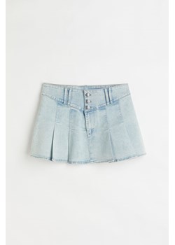 H & M - Spódnica dżinsowa z zakładkami - Niebieski ze sklepu H&M w kategorii Spódnice - zdjęcie 161514683