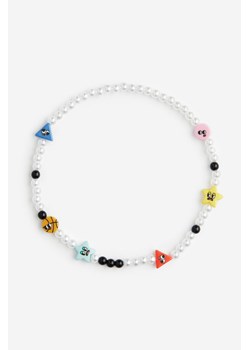 H & M - Naszyjnik - Biały ze sklepu H&M w kategorii Biżuteria i zegarki dziecięce - zdjęcie 161515701