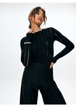 Sinsay - Sweter w prążki - czarny ze sklepu Sinsay w kategorii Swetry damskie - zdjęcie 161517770