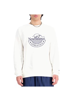 Bluza New Balance MT33506SST - biała ze sklepu streetstyle24.pl w kategorii Bluzy męskie - zdjęcie 161518142