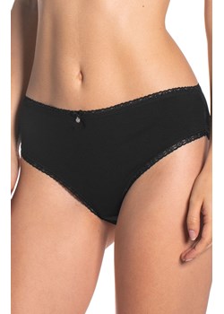 Czarne bawełniane figi damskie bikini 2-pack L-4000BI-02, Kolor czarny, Rozmiar XL, LAMA ze sklepu Intymna w kategorii Majtki damskie - zdjęcie 161519013