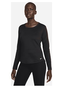 Damska koszulka z długim rękawem Nike Therma-FIT One - Czerń ze sklepu Nike poland w kategorii Bluzki damskie - zdjęcie 161519724