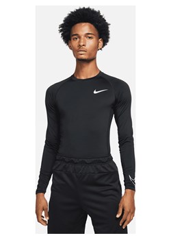 Męska koszulka z długim rękawem i o przylegającym kroju Nike Pro Dri-FIT - Czerń ze sklepu Nike poland w kategorii T-shirty męskie - zdjęcie 161519901