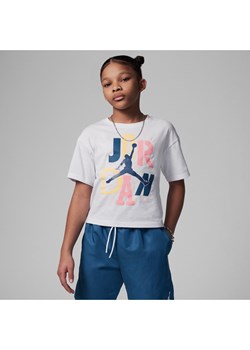 T-shirt dla dużych dzieci Jordan Outside the Lines Tee - Biel ze sklepu Nike poland w kategorii Bluzki dziewczęce - zdjęcie 161520631