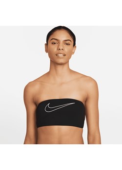 Damska góra w stylu bandeau od bikini Nike - Czerń ze sklepu Nike poland w kategorii Stroje kąpielowe - zdjęcie 161520844