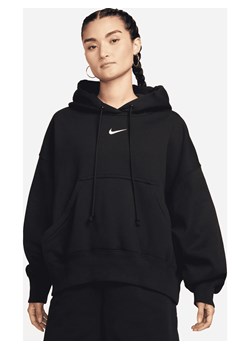 Damska bluza z kapturem o kroju over-oversize Nike Sportswear Phoenix Fleece - Czerń ze sklepu Nike poland w kategorii Bluzy damskie - zdjęcie 161520892