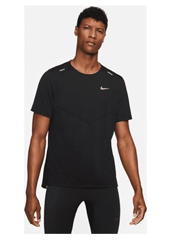 Męska koszulka z krótkim rękawem do biegania Dri-FIT Nike Rise 365 - Czerń ze sklepu Nike poland w kategorii T-shirty męskie - zdjęcie 161520911