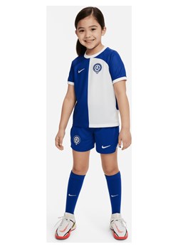 Trzyczęściowy strój dla małych dzieci Nike Dri-FIT Atlético Madryt 2023/24 (wersja wyjazdowa) - Niebieski ze sklepu Nike poland w kategorii Komplety dziewczęce - zdjęcie 161521151