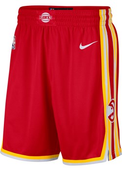 Męskie spodenki Nike NBA Swingman Hawks Icon Edition 2020 - Czerwony ze sklepu Nike poland w kategorii Spodenki męskie - zdjęcie 161521192