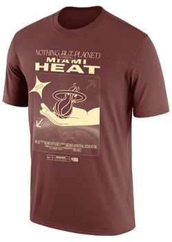 T-shirt męski NBA Nike Miami Heat - Brązowy ze sklepu Nike poland w kategorii T-shirty męskie - zdjęcie 161521213