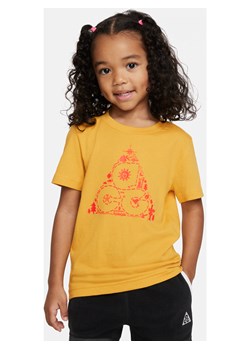 T-shirt dla maluchów Nike ACG - Żółty ze sklepu Nike poland w kategorii Bluzki dziewczęce - zdjęcie 161521222