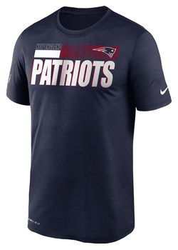 T-shirt męski Nike Dri-FIT Team Name Legend Sideline (NFL New England Patriots) - Niebieski ze sklepu Nike poland w kategorii T-shirty męskie - zdjęcie 161521470
