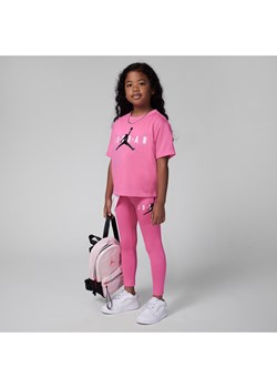 Zestaw z legginsami przyjazny środowisku dla małych dzieci Jordan - Różowy ze sklepu Nike poland w kategorii Komplety dziewczęce - zdjęcie 161521781