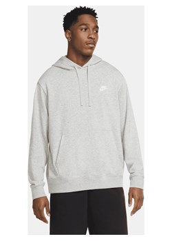 Męska bluza z kapturem Nike Sportswear Club - Szary ze sklepu Nike poland w kategorii Bluzy męskie - zdjęcie 161522172