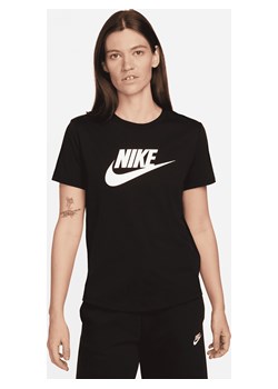 Damski T-shirt z logo Nike Sportswear Essentials - Czerń ze sklepu Nike poland w kategorii Bluzki damskie - zdjęcie 161522433