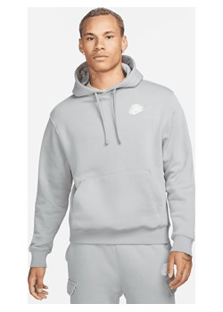 Męska dzianinowa bluza z kapturem Nike Sportswear Standard Issue - Szary ze sklepu Nike poland w kategorii Bluzy męskie - zdjęcie 161522454