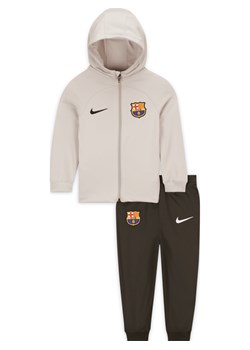 Dres z kapturem dla niemowląt i maluchów Nike Dri-FIT FC Barcelona Strike - Brązowy ze sklepu Nike poland w kategorii Dresy chłopięce - zdjęcie 161522563