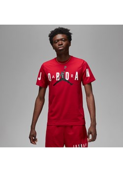 Męski elastyczny T-shirt Jordan Air - Czerwony ze sklepu Nike poland w kategorii T-shirty męskie - zdjęcie 161522620