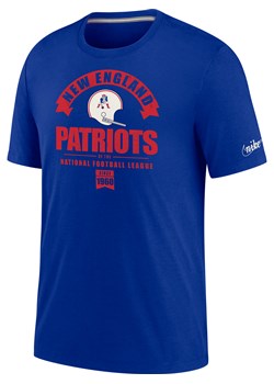 T-shirt męski z mieszanki trzech materiałów Nike Historic (NFL Patriots) - Niebieski ze sklepu Nike poland w kategorii T-shirty męskie - zdjęcie 161522940