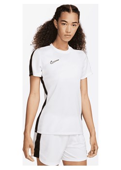 Damka koszulka piłkarska z krótkim rękawem Nike Dri-FIT Academy - Biel ze sklepu Nike poland w kategorii Bluzki damskie - zdjęcie 161523021