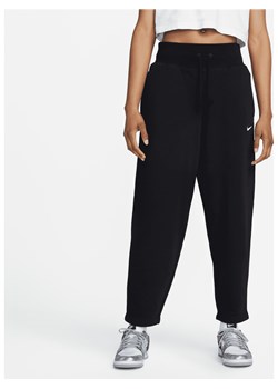 Damskie spodnie dresowe 7/8 z wysokim stanem i zaokrągleniem Nike Sportswear Phoenix Fleece (duże rozmiary) - Czerń ze sklepu Nike poland w kategorii Spodnie damskie - zdjęcie 161523383