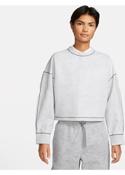 Damska bluza oversizowa z półokrągłym dekoltem Nike Forward - Szary ze sklepu Nike poland w kategorii Bluzy damskie - zdjęcie 161523932