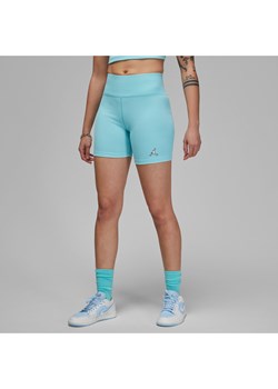 Kolarki damskie z prążkowanego materiału Jordan - Niebieski ze sklepu Nike poland w kategorii Szorty - zdjęcie 161524424