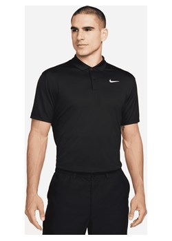 Męska koszulka polo do tenisa NikeCourt Dri-FIT - Czerń ze sklepu Nike poland w kategorii T-shirty męskie - zdjęcie 161524534