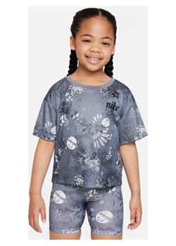 Koszulka dla małych dzieci Nike Icon Clash Boxy Tee - Szary ze sklepu Nike poland w kategorii Bluzki dziewczęce - zdjęcie 161524563
