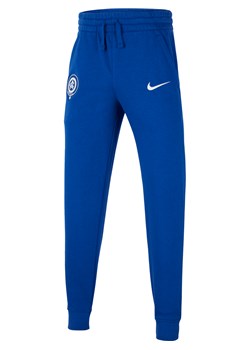 Joggery z dzianiny dresowej dla dużych dzieci (chłopców) Atlético Madryt - Niebieski ze sklepu Nike poland w kategorii Spodnie chłopięce - zdjęcie 161524661