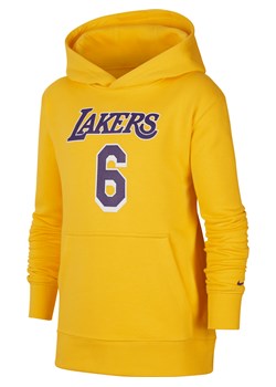 Dzianinowa bluza z kapturem dla dużych dzieci Nike NBA Los Angeles Lakers - Żółty ze sklepu Nike poland w kategorii Bluzy chłopięce - zdjęcie 161524883