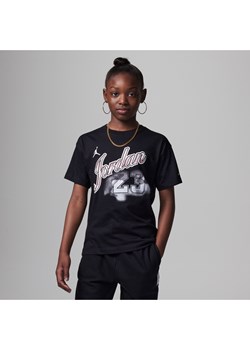 T-shirt dla dużych dzieci Jordan Rookie Sky Tee - Czerń ze sklepu Nike poland w kategorii Bluzki dziewczęce - zdjęcie 161524904