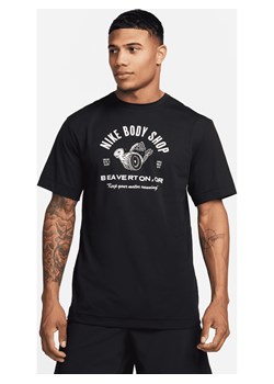 Męska koszulka z krótkim rękawem do fitnessu Nike Dri-FIT UV Hyverse - Czerń ze sklepu Nike poland w kategorii T-shirty męskie - zdjęcie 161524982