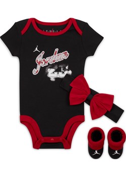 Trzyczęściowy zestaw dla niemowląt Jordan Sky Rookie 3-Piece Boxed Set (3–6 M) - Czerń ze sklepu Nike poland w kategorii Komplety niemowlęce - zdjęcie 161524994