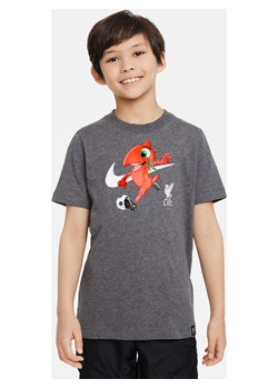 T-shirt piłkarski dla dużych dzieci Nike Liverpool F.C. Mascot - Szary ze sklepu Nike poland w kategorii T-shirty chłopięce - zdjęcie 161525123