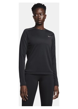 Damska koszulka z półokrągłym dekoltem do biegania Nike Dri-FIT - Czerń ze sklepu Nike poland w kategorii Bluzki damskie - zdjęcie 161525171