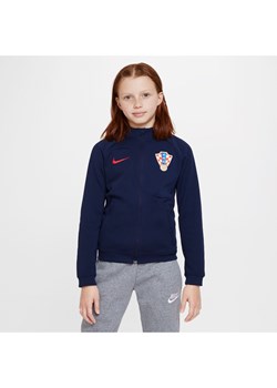 Kurtka piłkarska dla dużych dzieci Nike Chorwacja Academy Pro - Niebieski ze sklepu Nike poland w kategorii Kurtki dziewczęce - zdjęcie 161525360