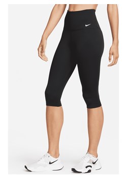 Damskie legginsy capri z wysokim stanem Nike One - Czerń ze sklepu Nike poland w kategorii Spodnie damskie - zdjęcie 161525450