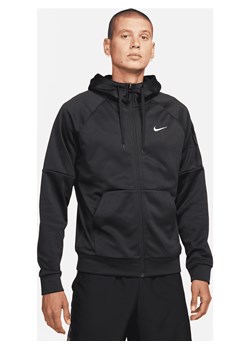 Męska bluza z zamkiem na całej długości Therma-FIT Nike Therma - Czerń ze sklepu Nike poland w kategorii Bluzy męskie - zdjęcie 161525762