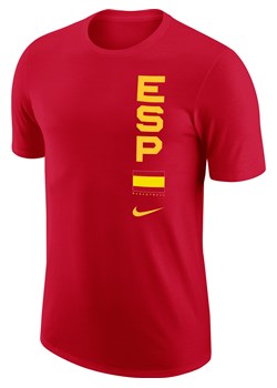 Męski T-shirt do koszykówki w barwach reprezentacji Spain Nike Dri-FIT - Czerwony ze sklepu Nike poland w kategorii T-shirty męskie - zdjęcie 161526004